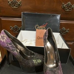 Sexy Verdi Black High Heeled Shoes